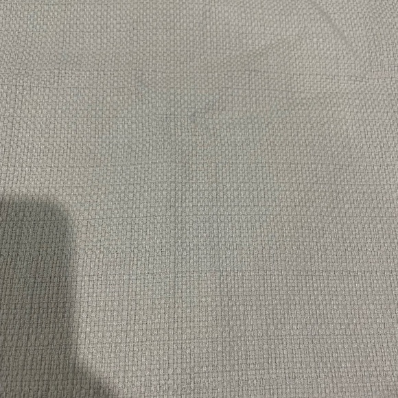 Talbots woven skirt, lined, silver zipper in the back    In oatmeal - Picture 2 of 4